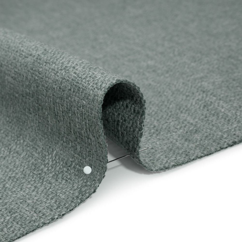 Polyester and Linen Textured Upholstery Woven - Chambray - Georgia Collection Detail