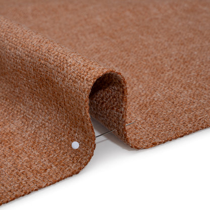 Polyester and Linen Textured Upholstery Woven - Guava - Georgia Collection Detail