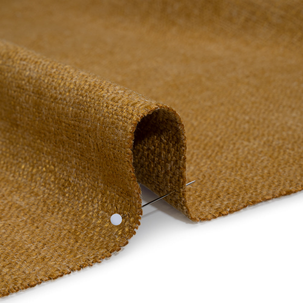 Polyester and Linen Textured Upholstery Woven - Honey - Georgia Collection Detail