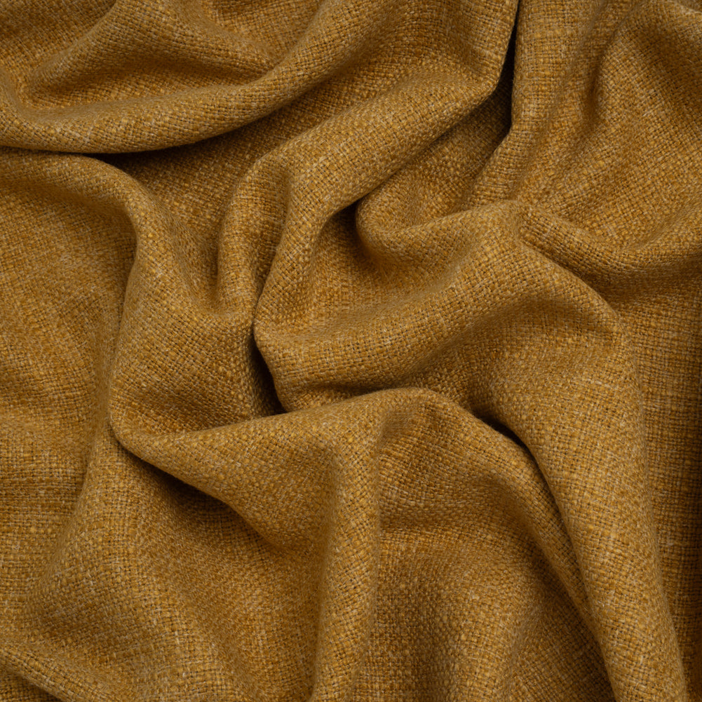 Polyester and Linen Textured Upholstery Woven - Honey - Georgia Collection