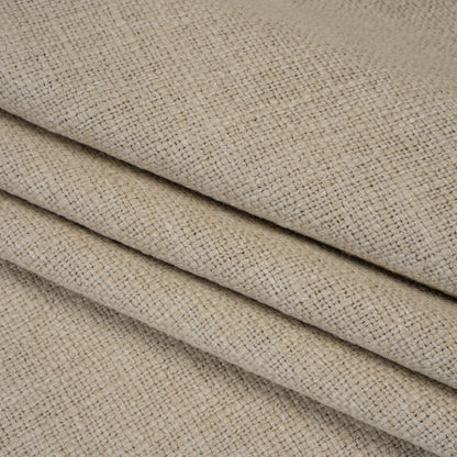 Polyester and Linen Textured Upholstery Woven - Linen - Georgia Collection Folded