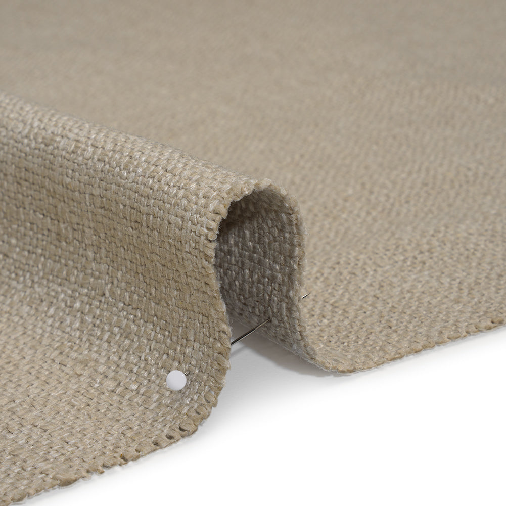 Polyester and Linen Textured Upholstery Woven - Linen - Georgia Collection Detail