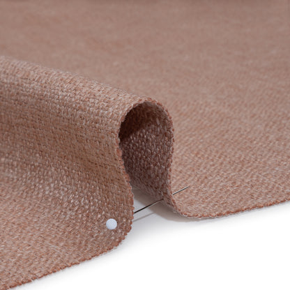 Polyester and Linen Textured Upholstery Woven - Pink Sand - Georgia Collection Detail