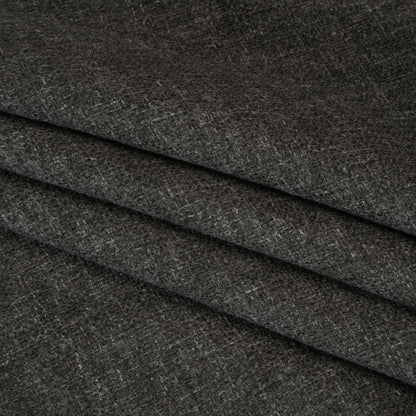 Polyester and Linen Textured Upholstery Woven - Smoke - Georgia Collection