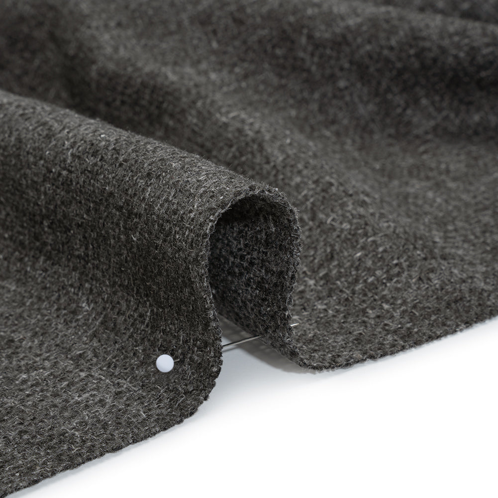 Polyester and Linen Textured Upholstery Woven - Smoke - Georgia Collection