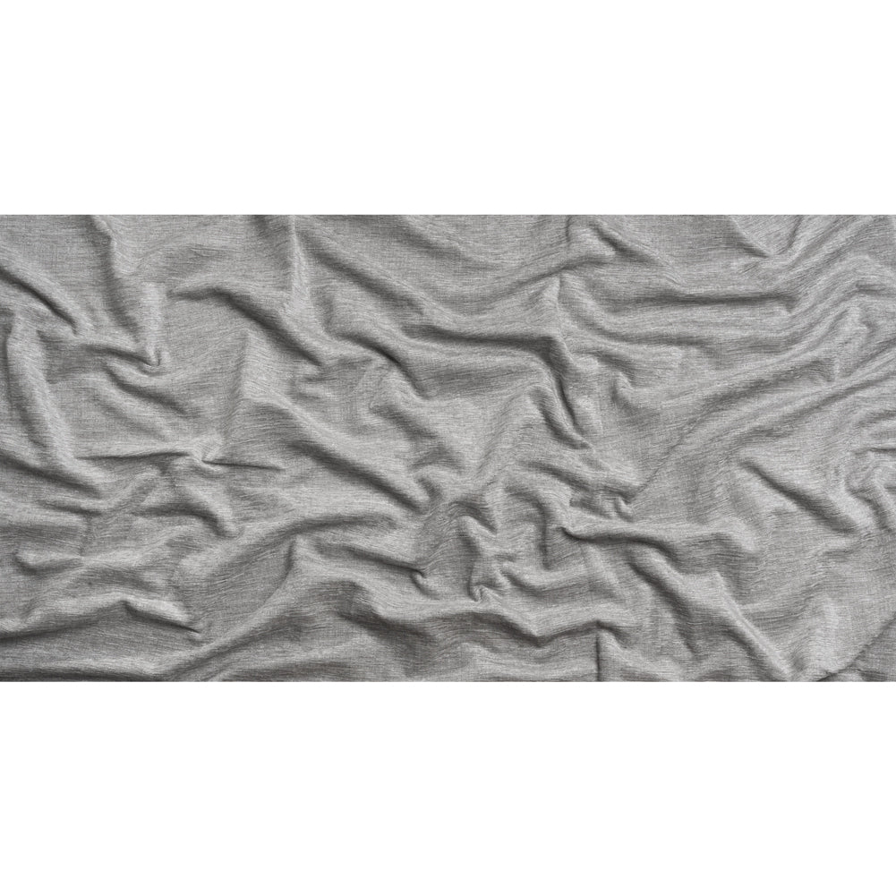 Luxe Home Decor Chenille 110" - Glacier Gray Striated - Mayberry Collection Full
