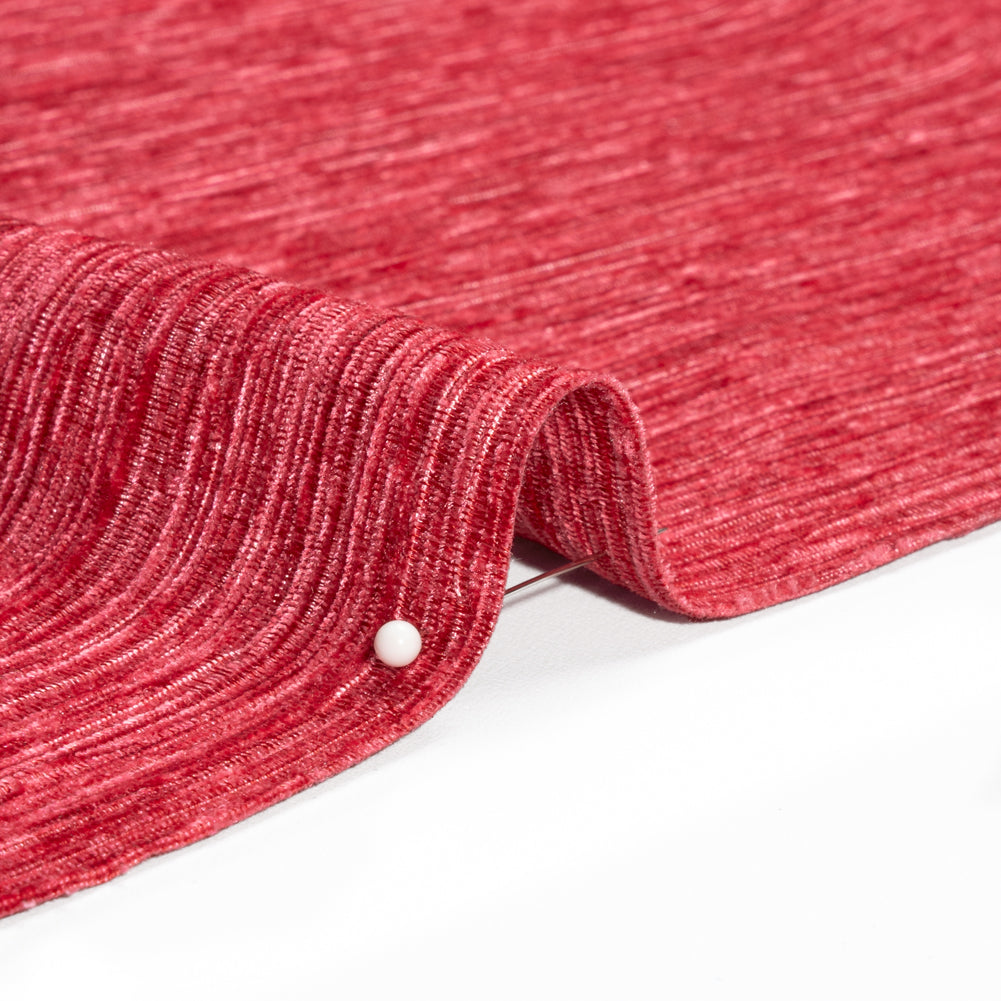 Luxe Home Decor Chenille 110" - Hibiscus Striated - Mayberry Collection Detail