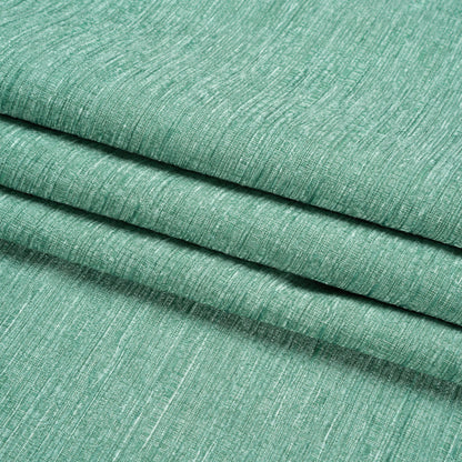 Luxe Home Decor Chenille 110" - Turquoise Striated - Mayberry Collection Folded