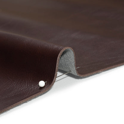 Upholstery Faux Leather with Brushed Fabric Backing - Brown - Alida Collection Detail