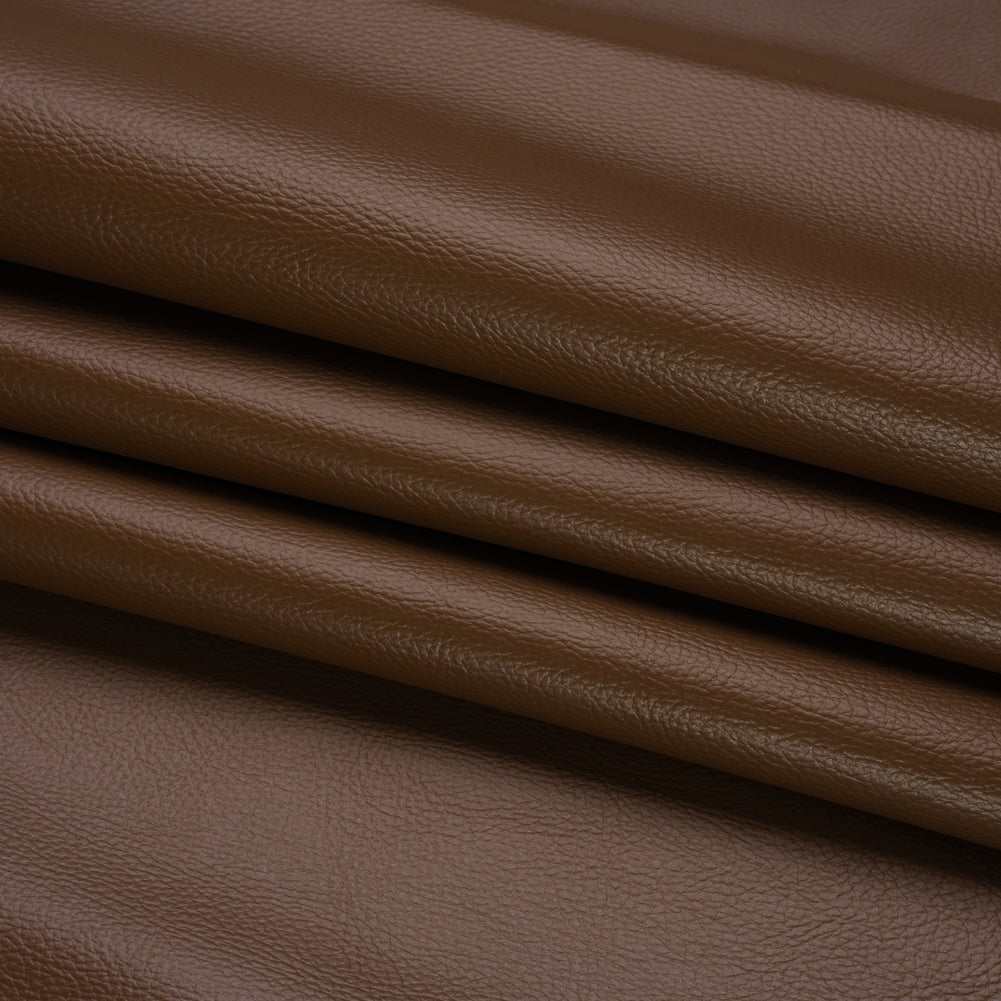 Outdoor Upholstery Faux Leather - Java Pebbled - Macoun Collection Folded