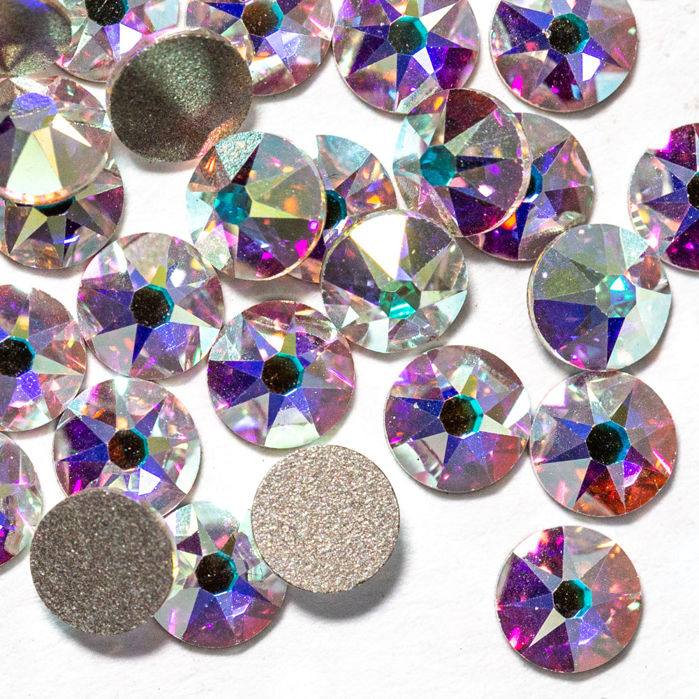 Crystal AB Flatback Swarovski Rhinestones Folded