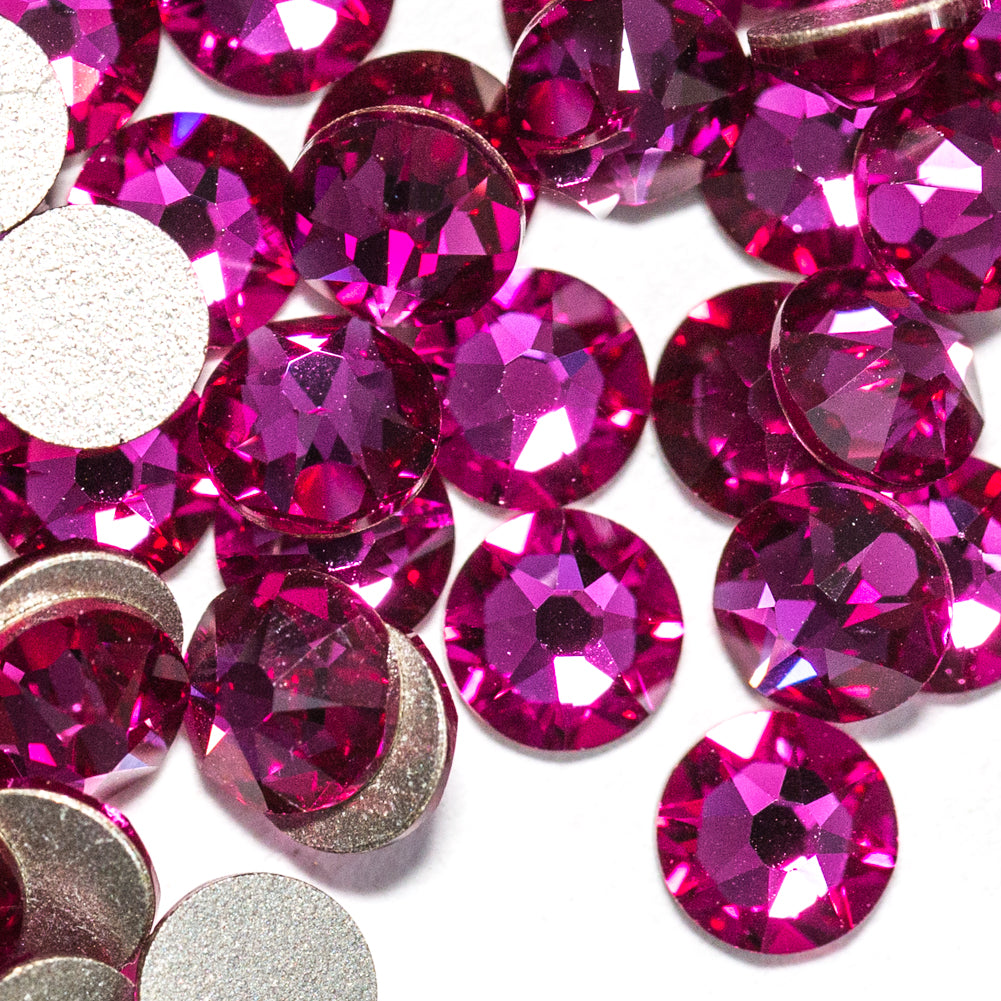 Fuchsia Flatback Swarovski Rhinestones