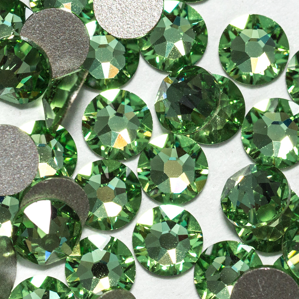 Peridot Flatback Swarovski Rhinestones Folded