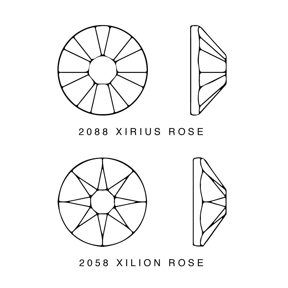 Rose Flatback Swarovski Rhinestones