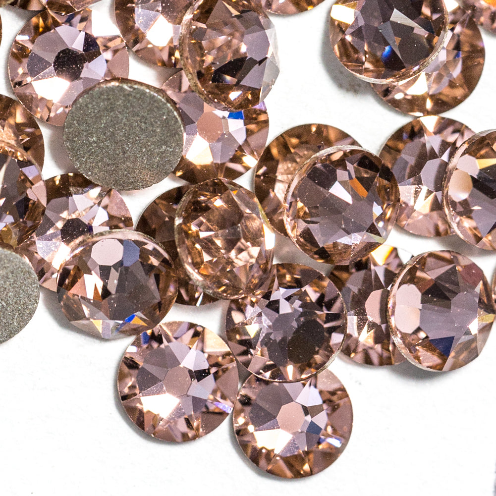 Vintage Rose Flatback Swarovski Rhinestones Folded