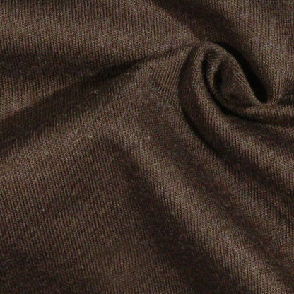 Chocolate Organic Cotton Jersey Detail