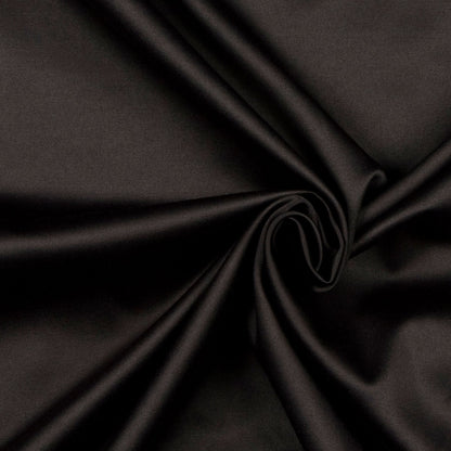 Black Solid Sateen Detail