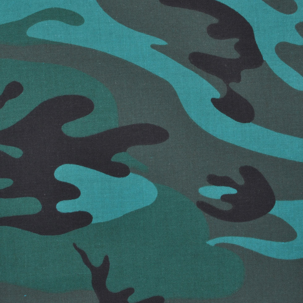 Classic Green Camouflauge Cotton Blend