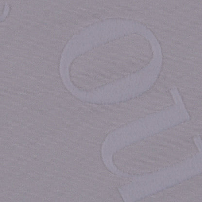 Italian White Flocked-Letter Cotton Detail