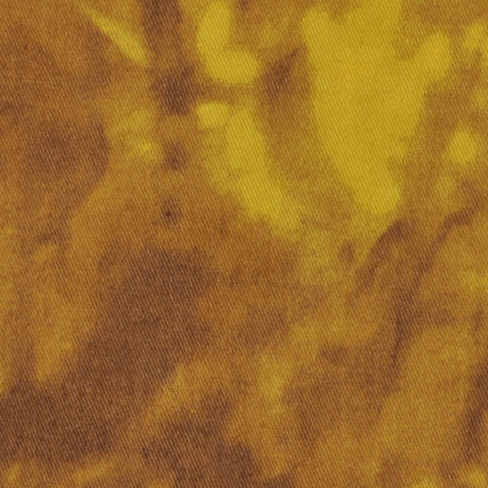 Amber Green and Golden Olive Tie Dye Cotton-Lycra Twill Detail