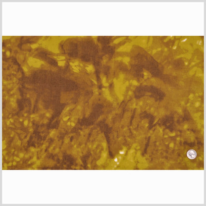 Amber Green and Golden Olive Tie Dye Cotton-Lycra Twill Full