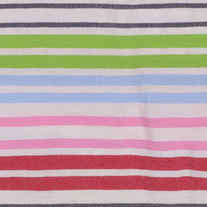Multicolored Striped Cotton Stretch Seersucker Detail
