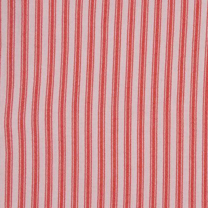 Red Ticking Stripe Cotton Seersucker
