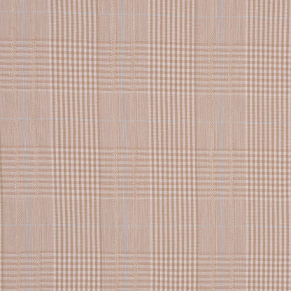 Italian Beige Plaid Bottom-Weight Cotton