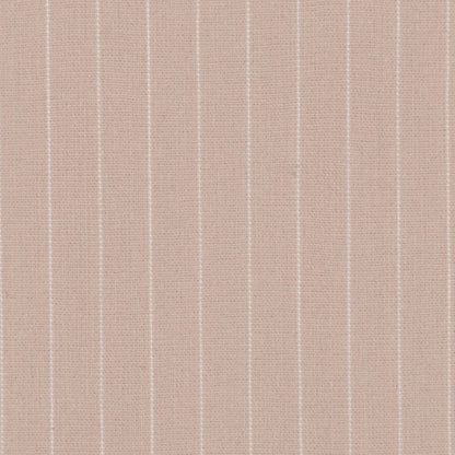 Italian Birch/Fog Pin Striped Smooth Stretch Cotton Suiting Detail