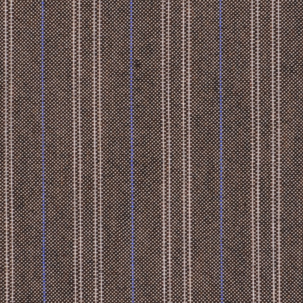 Light Brown Striped Cotton-Lycra Shirting Detail