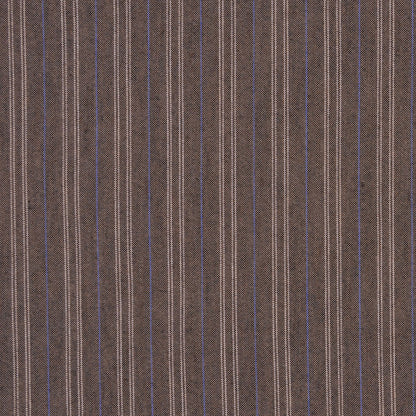 Light Brown Striped Cotton-Lycra Shirting