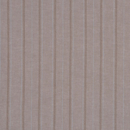 Italian Taupe and Pale Blue Striped Cotton Shirting