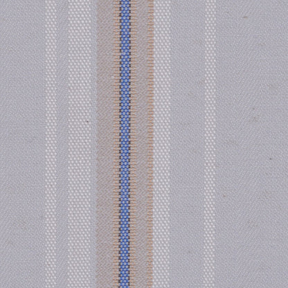 Italian Pale Gray Striped Cotton Suiting Detail