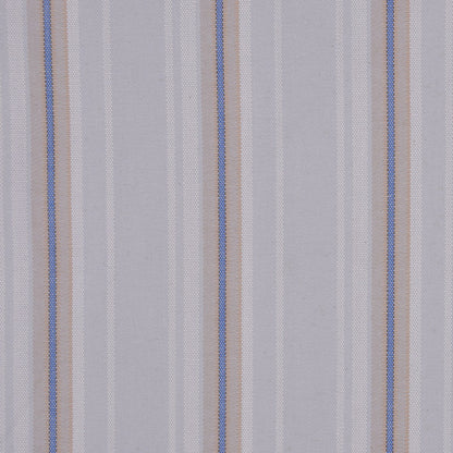 Italian Pale Gray Striped Cotton Suiting