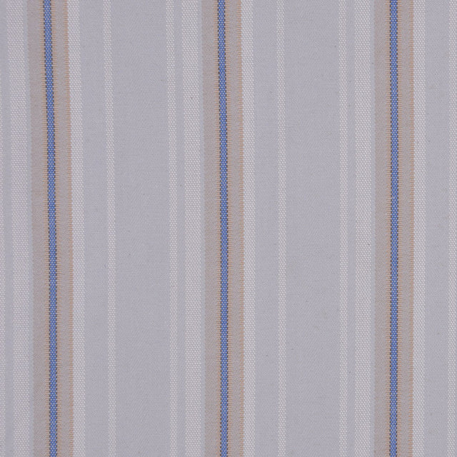 Italian Pale Gray Striped Cotton Suiting