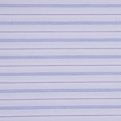 Pale Blue Pencil Striped Cotton Shirting