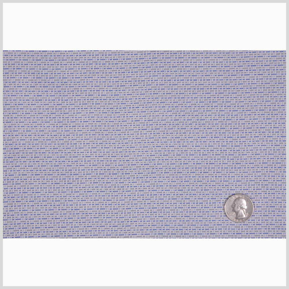 White/Powder Blue/Olive Striped Cotton Shirting Full