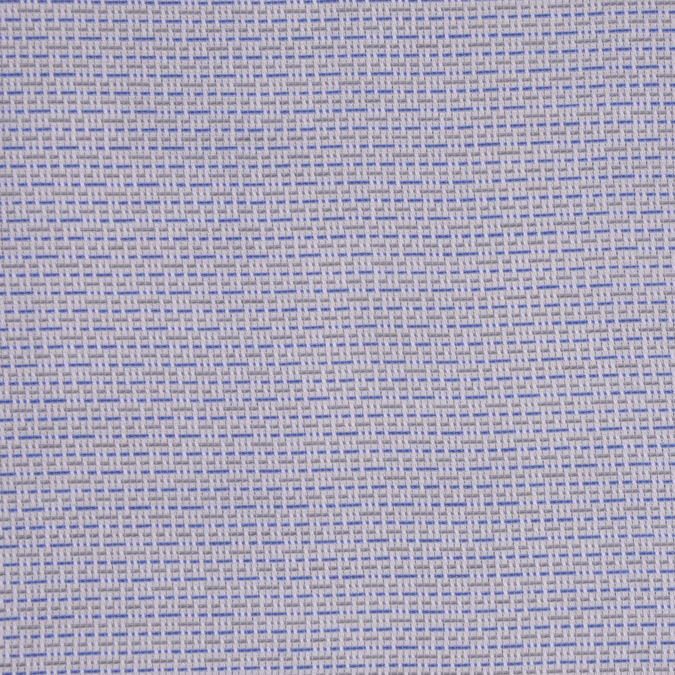 White/Powder Blue/Olive Striped Cotton Shirting