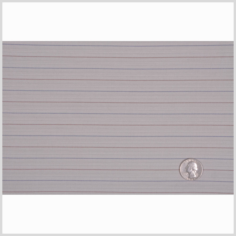 Grayed Sage Striped Cotton Shirting Full