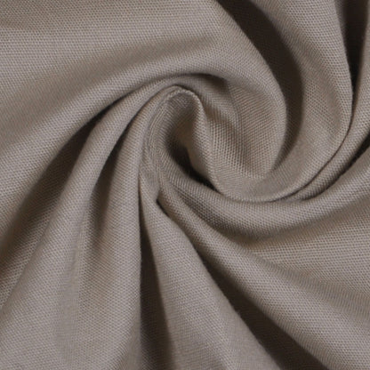 Warm Beige Solid Poplin Detail
