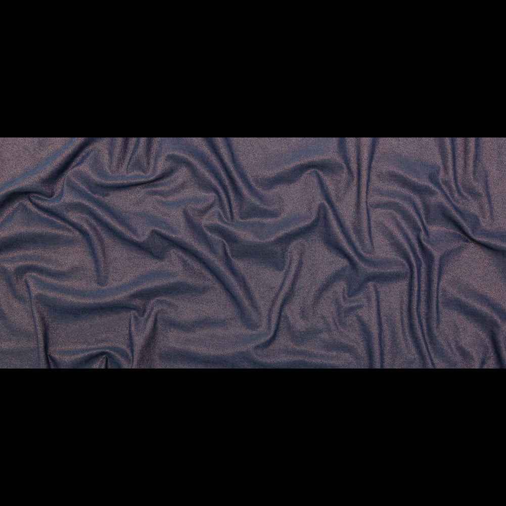 Blue Ribbon and Copper Metallic Iridescent Cotton Denim Full