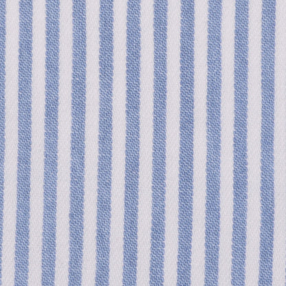 Blue and White Nautical Striped Cotton Detail