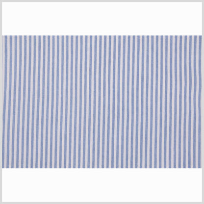 Blue and White Nautical Striped Cotton Full