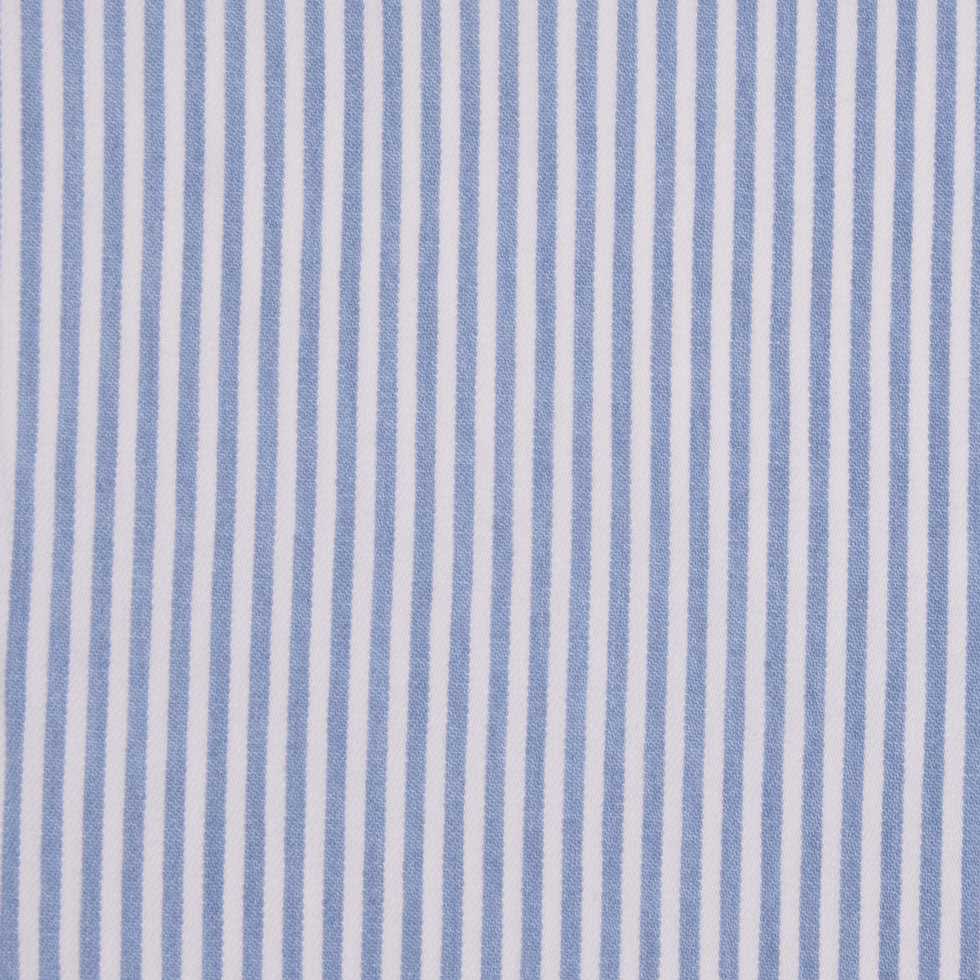 Blue and White Nautical Striped Cotton