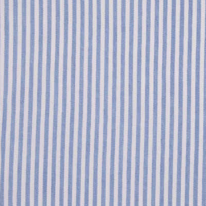 Blue and White Nautical Striped Cotton