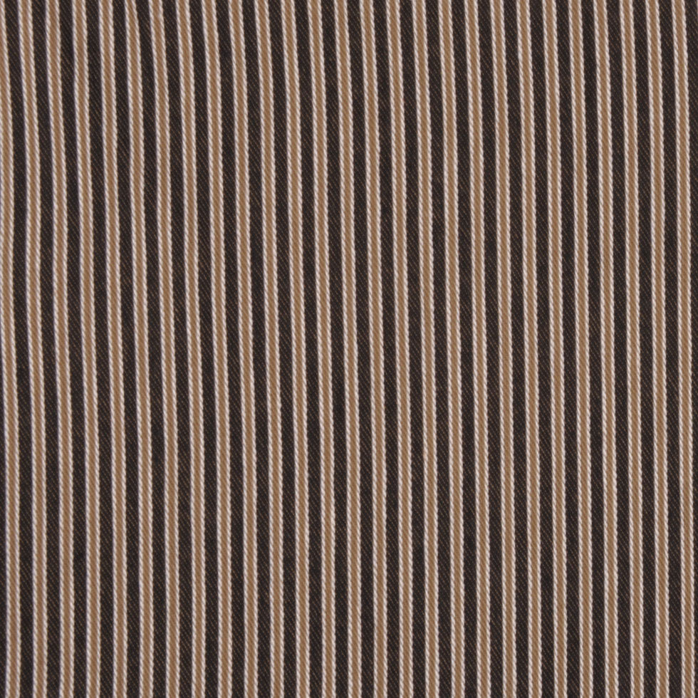 Olive and Moss Green Striped Denim