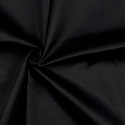 Black Solid Sateen Detail