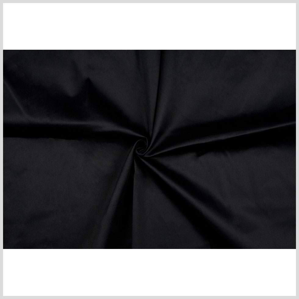 Black Solid Sateen Full