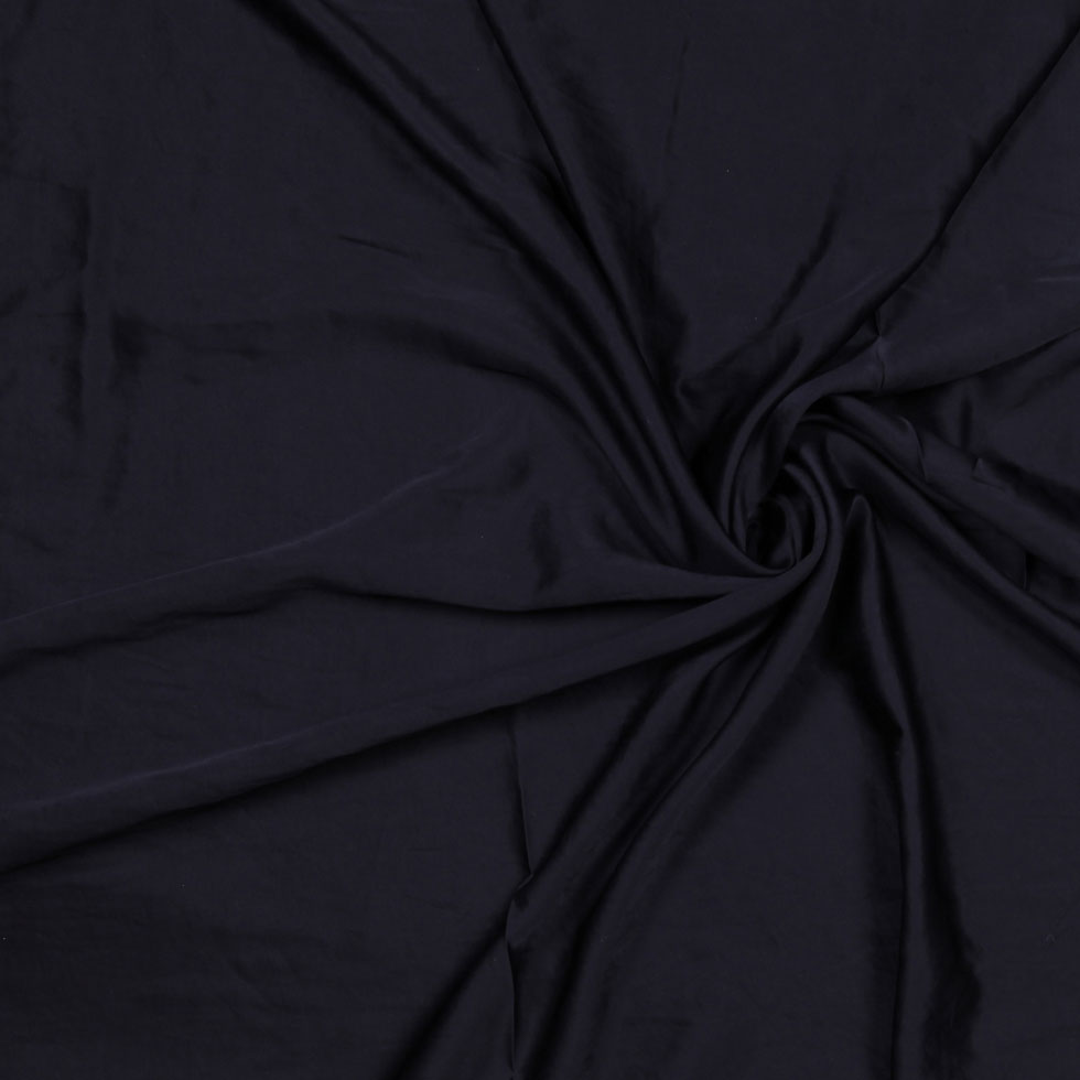 Black Luminous Cotton Sateen