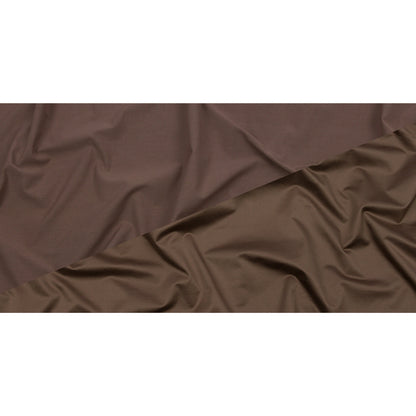 Taupe Double Faced Stretch Polyester Sateen and Twill Full
